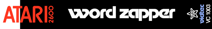 Word Zapper logo for Atari 2600
